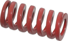 Dayton Lamina - 5/8" Hole Diam, 11/32" Rod Diam, 1-1/4" Free Length, Red Die Spring - 34.8 Lb Max Deflection, 0.38" Max Deflection, Heavy Duty, Chromium Vanadium Steel - Makers Industrial Supply