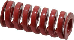 Dayton Lamina - 3/4" Hole Diam, 3/8" Rod Diam, 1-3/4" Free Length, Red Die Spring - 68.5 Lb Max Deflection, 0.52" Max Deflection, Heavy Duty, Chromium Vanadium Steel - Makers Industrial Supply