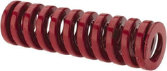 Dayton Lamina - 3/4" Hole Diam, 3/8" Rod Diam, 2-1/2" Free Length, Red Die Spring - 44 Lb Max Deflection, 0.76" Max Deflection, Heavy Duty, Chromium Vanadium Steel - Makers Industrial Supply