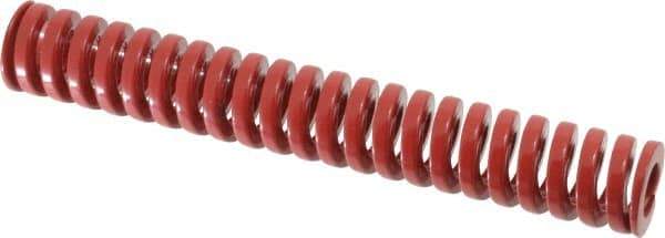 Dayton Lamina - 3/4" Hole Diam, 3/8" Rod Diam, 5" Free Length, Red Die Spring - 21.2 Lb Max Deflection, 1.5" Max Deflection, Heavy Duty, Chromium Vanadium Steel - Makers Industrial Supply