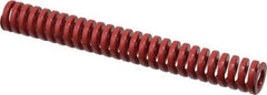 Dayton Lamina - 3/4" Hole Diam, 3/8" Rod Diam, 6" Free Length, Red Die Spring - 17.6 Lb Max Deflection, 1.8" Max Deflection, Heavy Duty, Chromium Vanadium Steel - Makers Industrial Supply