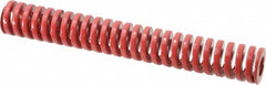 Dayton Lamina - 1" Hole Diam, 1/2" Rod Diam, 7" Free Length, Red Die Spring - 23.5 Lb Max Deflection, 2.1" Max Deflection, Heavy Duty, Chromium Vanadium Steel - Makers Industrial Supply