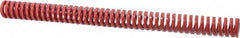 Dayton Lamina - 1" Hole Diam, 1/2" Rod Diam, 12" Free Length, Red Die Spring - 13.8 Lb Max Deflection, 3.6" Max Deflection, Heavy Duty, Chromium Vanadium Steel - Makers Industrial Supply