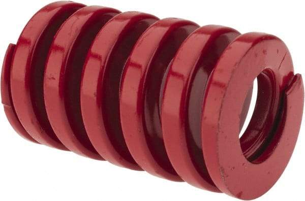 Dayton Lamina - 1-1/4" Hole Diam, 5/8" Rod Diam, 2" Free Length, Red Die Spring - 154 Lb Max Deflection, 0.6" Max Deflection, Heavy Duty, Chromium Vanadium Steel - Makers Industrial Supply