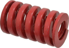 Dayton Lamina - 1-1/2" Hole Diam, 3/4" Rod Diam, 2-1/2" Free Length, Red Die Spring - 153 Lb Max Deflection, 0.76" Max Deflection, Heavy Duty, Chromium Vanadium Steel - Makers Industrial Supply