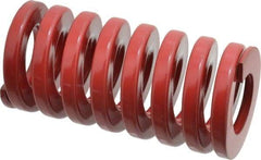 Dayton Lamina - 2" Hole Diam, 1" Rod Diam, 4" Free Length, Red Die Spring - 140 Lb Max Deflection, 1.2" Max Deflection, Heavy Duty, Chromium Vanadium Steel - Makers Industrial Supply