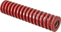 Dayton Lamina - 2" Hole Diam, 1" Rod Diam, 8" Free Length, Red Die Spring - 65.3 Lb Max Deflection, 2.4" Max Deflection, Heavy Duty, Chromium Vanadium Steel - Makers Industrial Supply