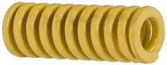 Dayton Lamina - 3/8" Hole Diam, 3/16" Rod Diam, 1" Free Length, Yellow Die Spring - 18.7 Lb Max Deflection, 0.25" Max Deflection, Extra Heavy Duty, Chromium Vanadium Steel - Makers Industrial Supply