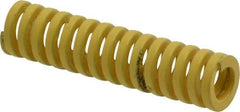 Dayton Lamina - 3/8" Hole Diam, 3/16" Rod Diam, 1-1/2" Free Length, Yellow Die Spring - 12.1 Lb Max Deflection, 0.37" Max Deflection, Extra Heavy Duty, Chromium Vanadium Steel - Makers Industrial Supply