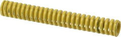 Dayton Lamina - 3/8" Hole Diam, 3/16" Rod Diam, 2-1/2" Free Length, Yellow Die Spring - 7 Lb Max Deflection, 0.63" Max Deflection, Extra Heavy Duty, Chromium Vanadium Steel - Makers Industrial Supply