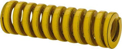 Dayton Lamina - 5/8" Hole Diam, 11/32" Rod Diam, 2" Free Length, Yellow Die Spring - 31.7 Lb Max Deflection, 0.5" Max Deflection, Extra Heavy Duty, Chromium Vanadium Steel - Makers Industrial Supply