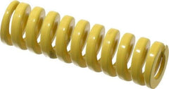 Dayton Lamina - 3/4" Hole Diam, 3/8" Rod Diam, 2-1/2" Free Length, Yellow Die Spring - 62.1 Lb Max Deflection, 0.63" Max Deflection, Extra Heavy Duty, Chromium Vanadium Steel - Makers Industrial Supply