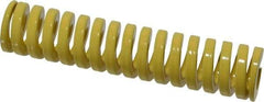 Dayton Lamina - 1" Hole Diam, 1/2" Rod Diam, 4-1/2" Free Length, Yellow Die Spring - 46.2 Lb Max Deflection, 1.12" Max Deflection, Extra Heavy Duty, Chromium Vanadium Steel - Makers Industrial Supply