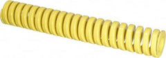 Dayton Lamina - 1" Hole Diam, 1/2" Rod Diam, 6" Free Length, Yellow Die Spring - 34.4 Lb Max Deflection, 1.5" Max Deflection, Extra Heavy Duty, Chromium Vanadium Steel - Makers Industrial Supply