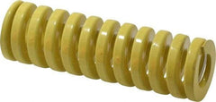 Dayton Lamina - 1-1/4" Hole Diam, 5/8" Rod Diam, 4" Free Length, Yellow Die Spring - 88.9 Lb Max Deflection, 1" Max Deflection, Extra Heavy Duty, Chromium Vanadium Steel - Makers Industrial Supply