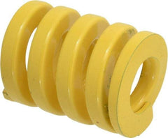 Dayton Lamina - 2" Hole Diam, 1" Rod Diam, 2-1/2" Free Length, Yellow Die Spring - 414 Lb Max Deflection, 0.63" Max Deflection, Extra Heavy Duty, Chromium Vanadium Steel - Makers Industrial Supply