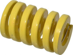 Dayton Lamina - 2" Hole Diam, 1" Rod Diam, 3" Free Length, Yellow Die Spring - 327 Lb Max Deflection, 0.75" Max Deflection, Extra Heavy Duty, Chromium Vanadium Steel - Makers Industrial Supply