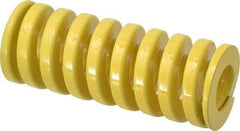 Dayton Lamina - 2" Hole Diam, 1" Rod Diam, 5" Free Length, Yellow Die Spring - 179 Lb Max Deflection, 1.25" Max Deflection, Extra Heavy Duty, Chromium Vanadium Steel - Makers Industrial Supply