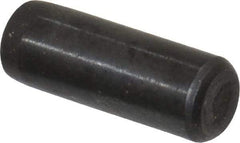 Holo-Krome - 3/16" Diam x 1/2" Pin Length Grade 8 Alloy Steel Standard Dowel Pin - Black Luster Finish, C 47-58 & C 60 (Surface) Hardness, 1 Beveled & 1 Rounded End - Makers Industrial Supply