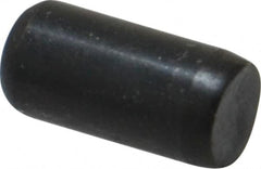 Holo-Krome - 1/4" Diam x 1/2" Pin Length Grade 8 Alloy Steel Standard Dowel Pin - Black Luster Finish, C 47-58 & C 60 (Surface) Hardness, 1 Beveled & 1 Rounded End - Makers Industrial Supply