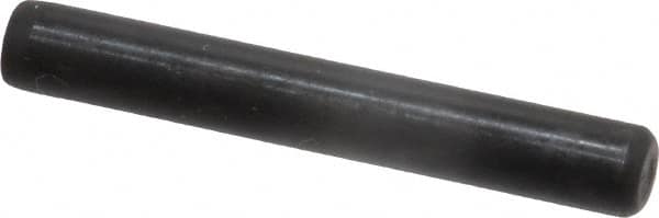 Holo-Krome - 1/4" Diam x 1-3/4" Pin Length Grade 8 Alloy Steel Standard Dowel Pin - Black Luster Finish, C 47-58 & C 60 (Surface) Hardness, 1 Beveled & 1 Rounded End - Makers Industrial Supply