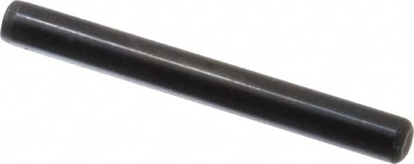 Holo-Krome - 1/4" Diam x 2-1/4" Pin Length Grade 8 Alloy Steel Standard Dowel Pin - Black Luster Finish, C 47-58 & C 60 (Surface) Hardness, 1 Beveled & 1 Rounded End - Makers Industrial Supply