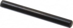 Holo-Krome - 1/4" Diam x 2-1/4" Pin Length Grade 8 Alloy Steel Standard Dowel Pin - Black Luster Finish, C 47-58 & C 60 (Surface) Hardness, 1 Beveled & 1 Rounded End - Makers Industrial Supply