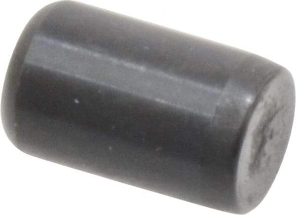 Holo-Krome - 5/16" Diam x 1/2" Pin Length Grade 8 Alloy Steel Standard Dowel Pin - Black Luster Finish, C 47-58 & C 60 (Surface) Hardness, 1 Beveled & 1 Rounded End - Makers Industrial Supply