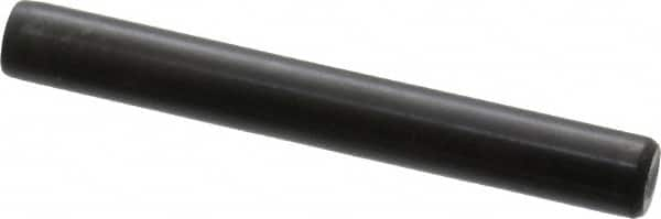 Holo-Krome - 5/16" Diam x 2-1/2" Pin Length Grade 8 Alloy Steel Standard Dowel Pin - Black Luster Finish, C 47-58 & C 60 (Surface) Hardness, 1 Beveled & 1 Rounded End - Makers Industrial Supply