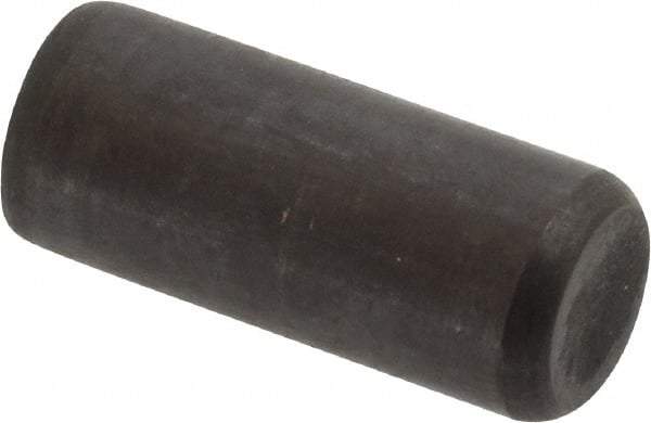 Holo-Krome - 3/8" Diam x 7/8" Pin Length Grade 8 Alloy Steel Standard Dowel Pin - Black Luster Finish, C 47-58 & C 60 (Surface) Hardness, 1 Beveled & 1 Rounded End - Makers Industrial Supply