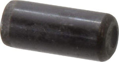 Holo-Krome - 7/16" Diam x 1" Pin Length Grade 8 Alloy Steel Standard Dowel Pin - Black Luster Finish, C 47-58 & C 60 (Surface) Hardness, 1 Beveled & 1 Rounded End - Makers Industrial Supply