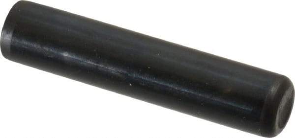 Holo-Krome - 7/16" Diam x 2" Pin Length Grade 8 Alloy Steel Standard Dowel Pin - Black Luster Finish, C 47-58 & C 60 (Surface) Hardness, 1 Beveled & 1 Rounded End - Makers Industrial Supply