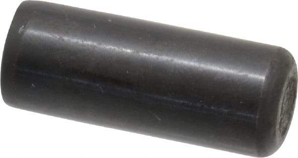 Holo-Krome - 1/2" Diam x 1-1/4" Pin Length Grade 8 Alloy Steel Standard Dowel Pin - Black Luster Finish, C 47-58 & C 60 (Surface) Hardness, 1 Beveled & 1 Rounded End - Makers Industrial Supply