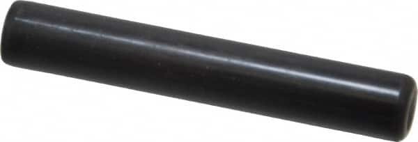 Holo-Krome - 1/2" Diam x 3" Pin Length Grade 8 Alloy Steel Standard Dowel Pin - Black Luster Finish, C 47-58 & C 60 (Surface) Hardness, 1 Beveled & 1 Rounded End - Makers Industrial Supply