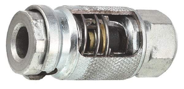 Lincoln - 250 Operating psi, 2-1/2" Long, 1/4 Thread, Grease Gun Air Coupler - NPT (F) Thread - Makers Industrial Supply