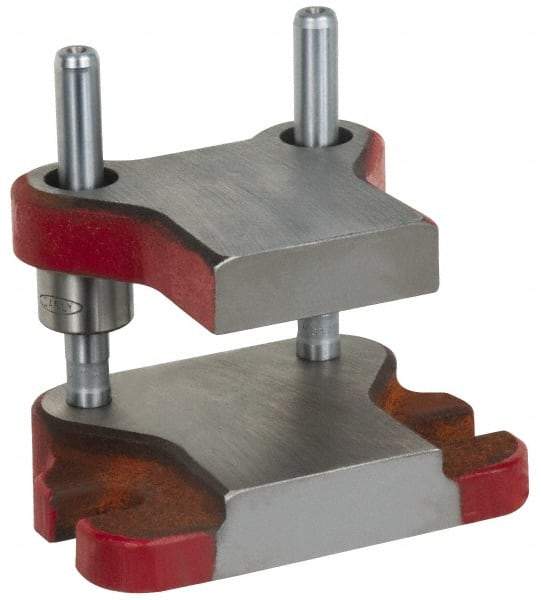 Anchor Danly - 5" Guide Post Length, 1" Die Holder Thickness, 5" Radius, Kick Press Semi Steel Die Set - 6" Overall Width x 4-11/16" Overall Depth - Makers Industrial Supply