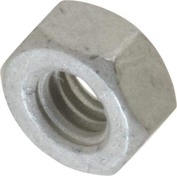 Armor Coat - 1/4-20 UNC Steel Right Hand Hex Nut - 7/16" Across Flats, 7/32" High, Armor Coat Finish - Makers Industrial Supply