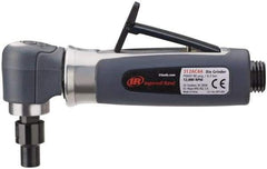 Ingersoll-Rand - 1/4" Collet, Angle Handle, Straight Air Die Grinder - 14,000 RPM, Rear Exhaust, 30 CFM, 0.33 hp, 620 kPa, 1/4 NPT - Makers Industrial Supply