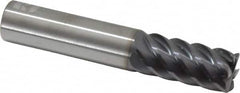 RobbJack - 5/8", 6 Flute, Single End, Solid Carbide, 0.03" Corner Radius End Mill - 3-1/2" OAL, 45° Helix, Right Hand Flute, 1-1/4" LOC, Right Hand Cut - Makers Industrial Supply