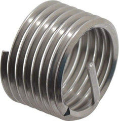 Heli-Coil - M14x1.50 Metric Fine, 14mm OAL, Free Running Helical Insert - 7-1/8 Free Coils, Tanged, 304 Stainless Steel, Bright Finish, 1D Insert Length - Makers Industrial Supply