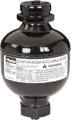 Parker - 10 Lb. Capacity, 3,620 psi Max Working Pressure, 4.69" High, Hydrin Diaphragm Accumulator - 2.95" Diam, 6 SAE Port Thread - Makers Industrial Supply