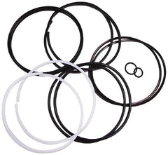 Parker - Buna Nitrile Accumulator Seal Kit - Includes V O-Ring Piston Seal, V O-Ring Backups, PTFE Glide Rings, O-Ring, O-Ring Backup, Gas Valve O-Ring, Use with 2 Inch Bore Piston Accumulator - Makers Industrial Supply