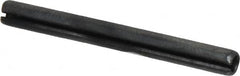 Made in USA - 5/32" Diam x 1-1/2" Long Slotted Spring Pin - Grade 1070-1090 Alloy Steel, Black Oxide Finish - Makers Industrial Supply