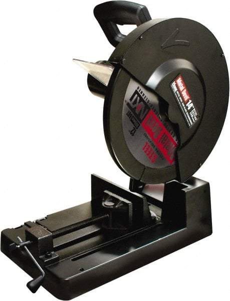 M.K. MORSE - 14" Blade Diam, 1" Arbor Hole, Miter Chop & Cutoff Saw - 1,300 RPM, 120 Volts - Makers Industrial Supply