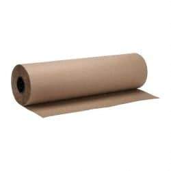 Made in USA - 900' Long x 30" Wide Roll of Recycled Kraft Paper - 8-1/2" OD, 40 Lb Paper Weight, 33 Lb per Roll - Makers Industrial Supply