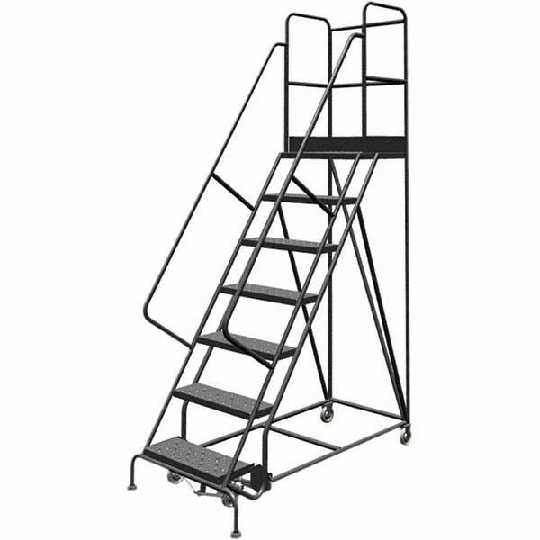 TRI-ARC - Rolling & Wall Mounted Ladders & Platforms Type: Rolling Warehouse Ladder Style: Rolling Platform Ladder - Makers Industrial Supply