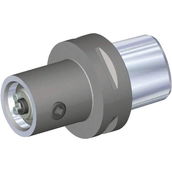 Kennametal - PSC80 Outside Modular Connection, KM63TS Inside Modular Connection, PSC to KM Taper Adapter - 80.01mm Projection, 62.99mm Nose Diam, 127.99mm OAL, Through Coolant - Exact Industrial Supply