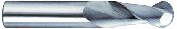 SGS - 3/4", 1" LOC, 3/4" Shank Diam, 6" OAL, 2 Flute, Solid Carbide Square End Mill - Single End, TiB2 Finish, Spiral Flute, 35° Helix, Centercutting, Right Hand Cut, Right Hand Flute, Series 47E - Makers Industrial Supply