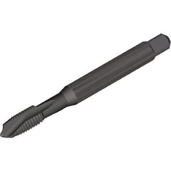 Kennametal - 3/4-10, 3 Flute, Oxide Finish, Vanadium High Speed Steel Spiral Point Tap - Plug Chamfer, Right Hand Thread, 140mm OAL, 30mm Thread Length, 16mm Shank Diam, 2B Class of Fit, Series T820 - Exact Industrial Supply