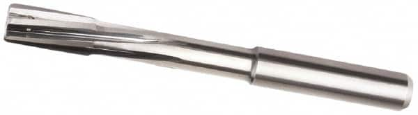 Kennametal - 5mm Carbide-Tipped 4 Flute Chucking Reamer - Helical Flute, 6mm Straight Shank, 12mm Flute Length, 74mm OAL - Makers Industrial Supply